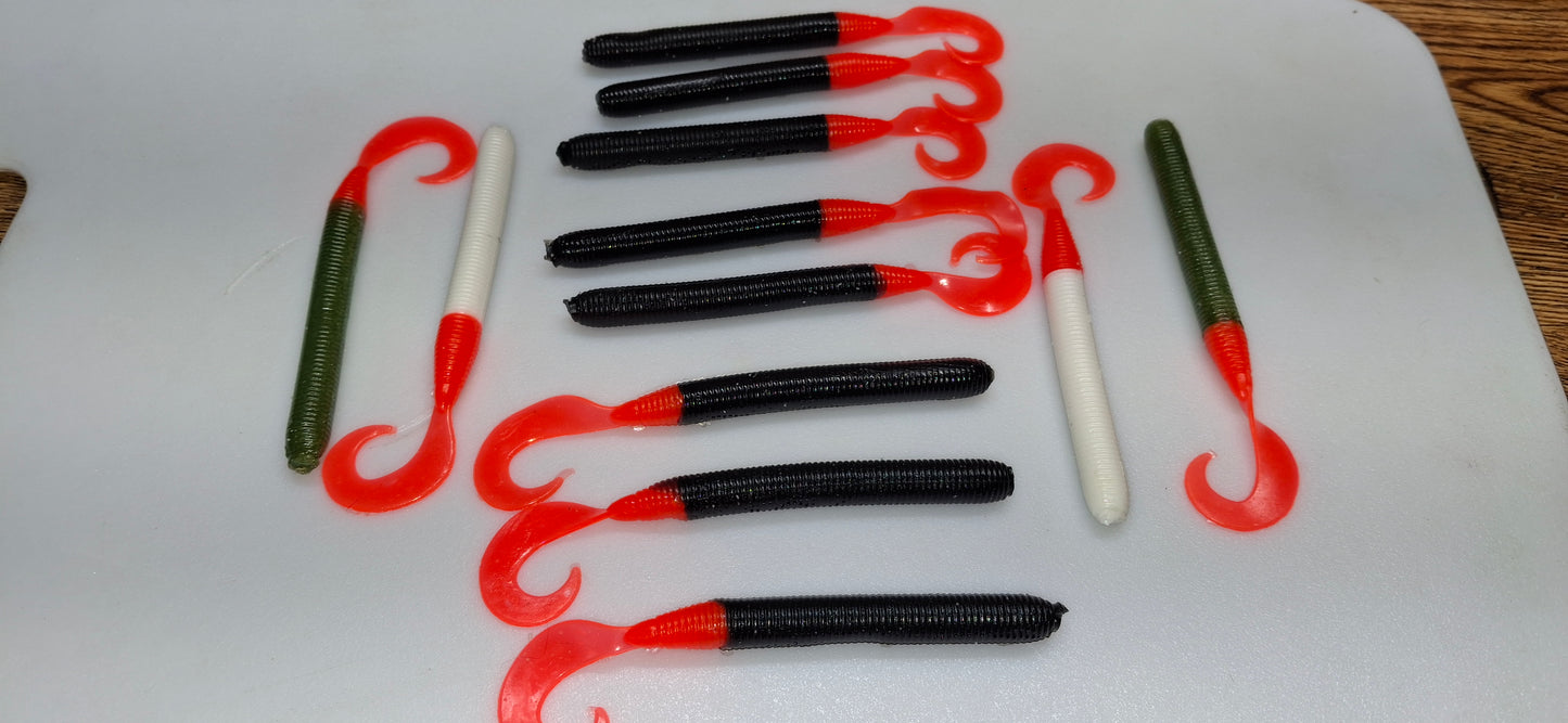 Color Tips & Tails Soft Plastics