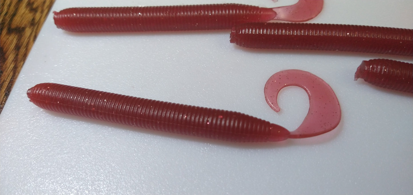 4" Curly Tail Grub Worm